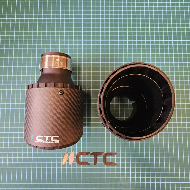 Carbon Fibre Exhaust Tips (Pair) Suzuki Swift Sport Zc31s 2005-2011 2