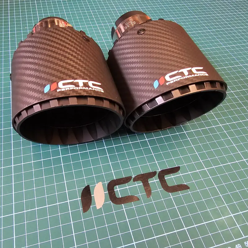 Carbon Fibre Exhaust Tips (Pair) Suzuki Swift Sport Zc31s 2005-2011 3