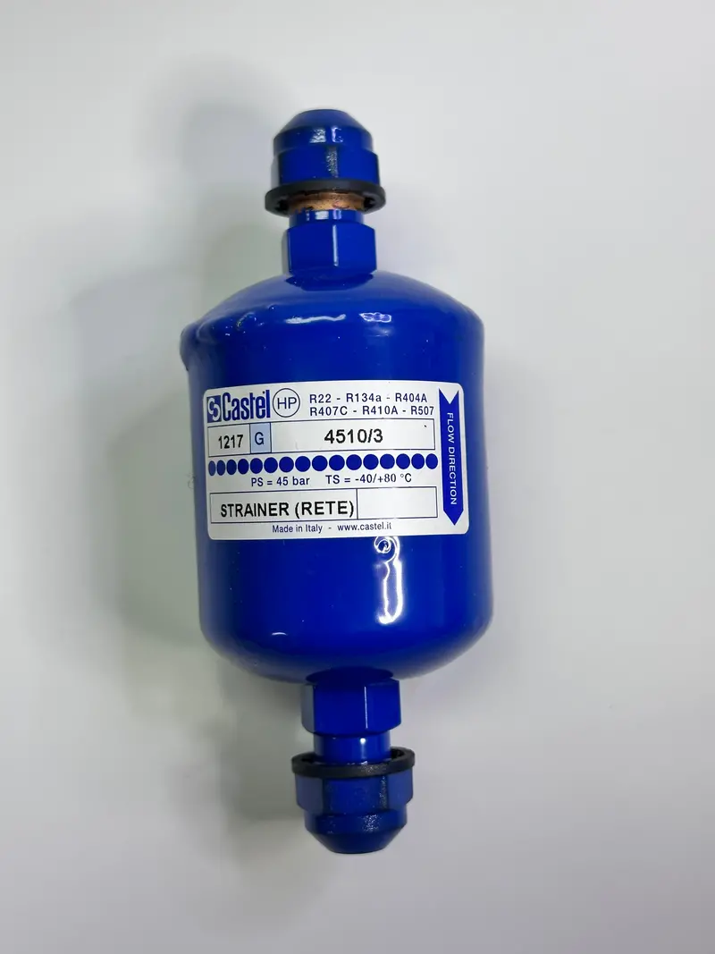 Castel 4510/3 Oil Strainer, 3/8" Flare 1