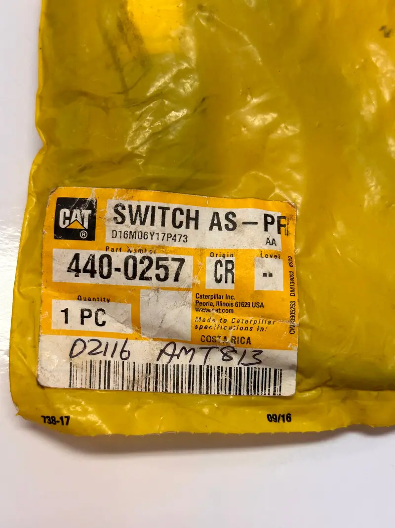 Cat 440-0257 Switch Assy, Pressure 1