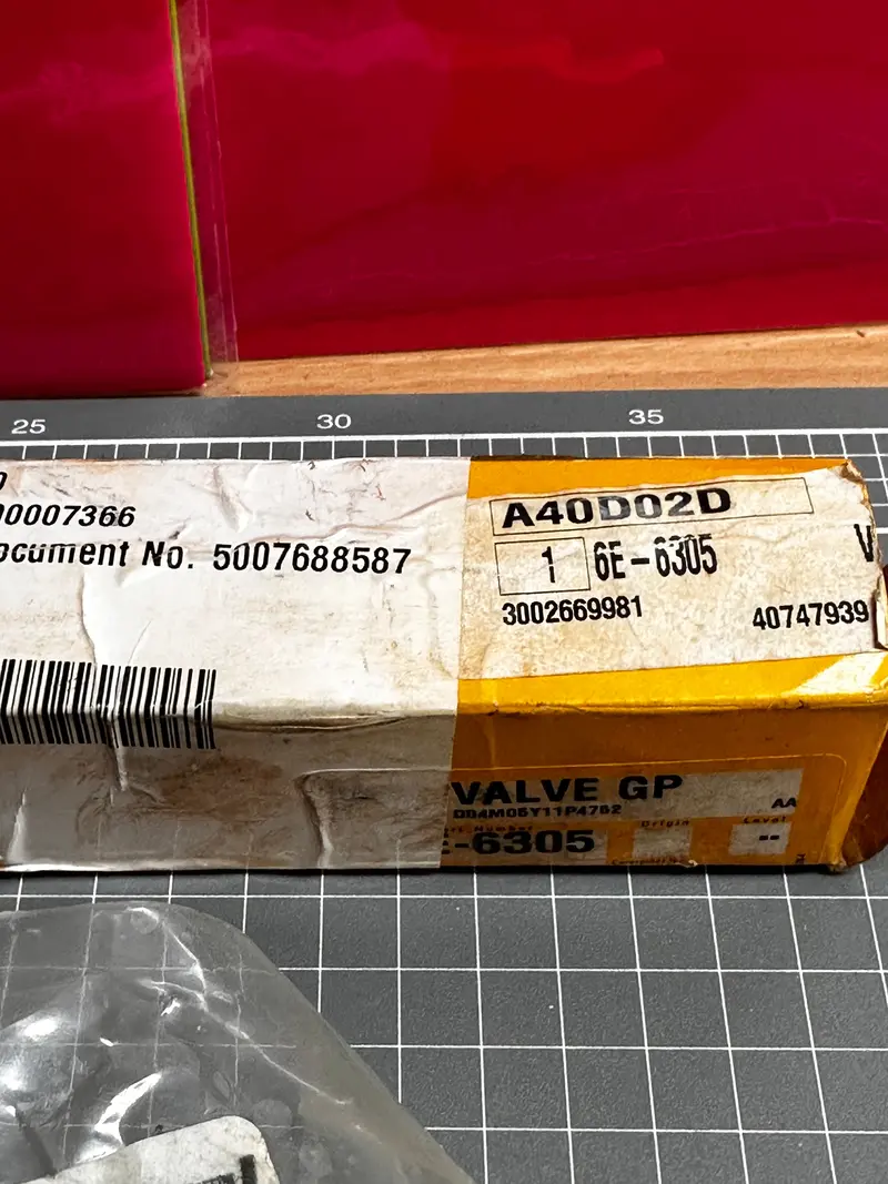 Cat 6E-6305 Valve Group-Relief 1
