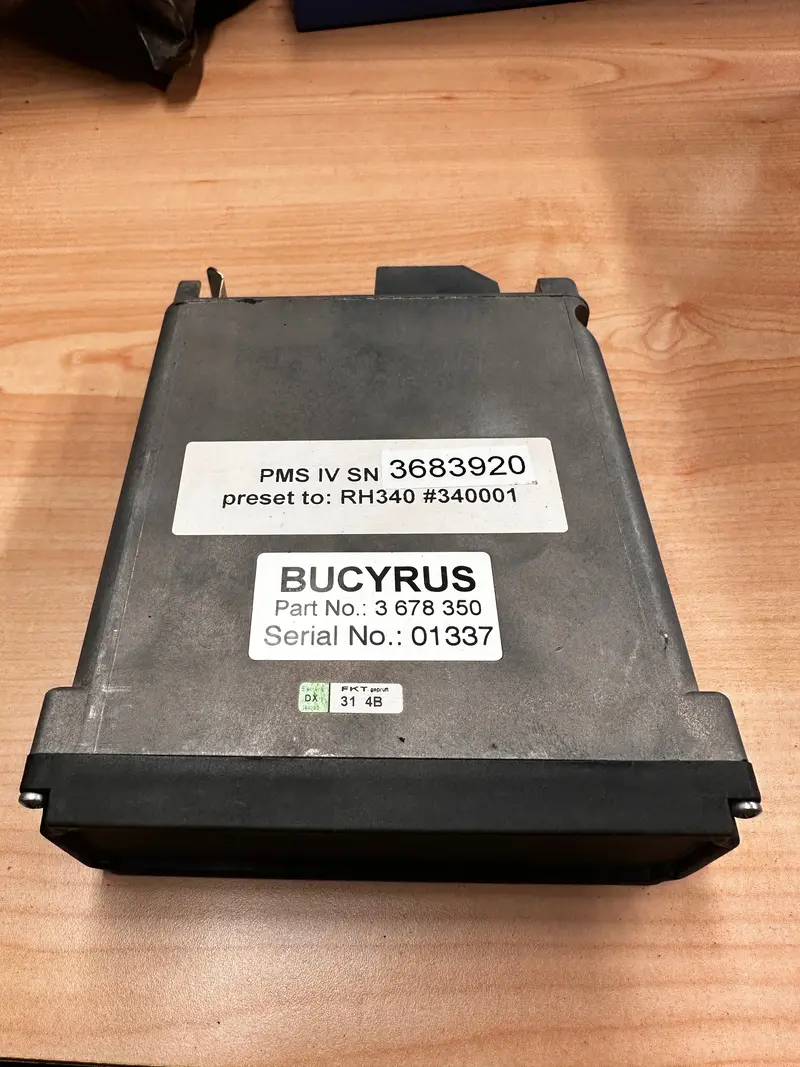 Cat/Bucyrus 3678350 Load Limit Module Preset To *Rh340 1