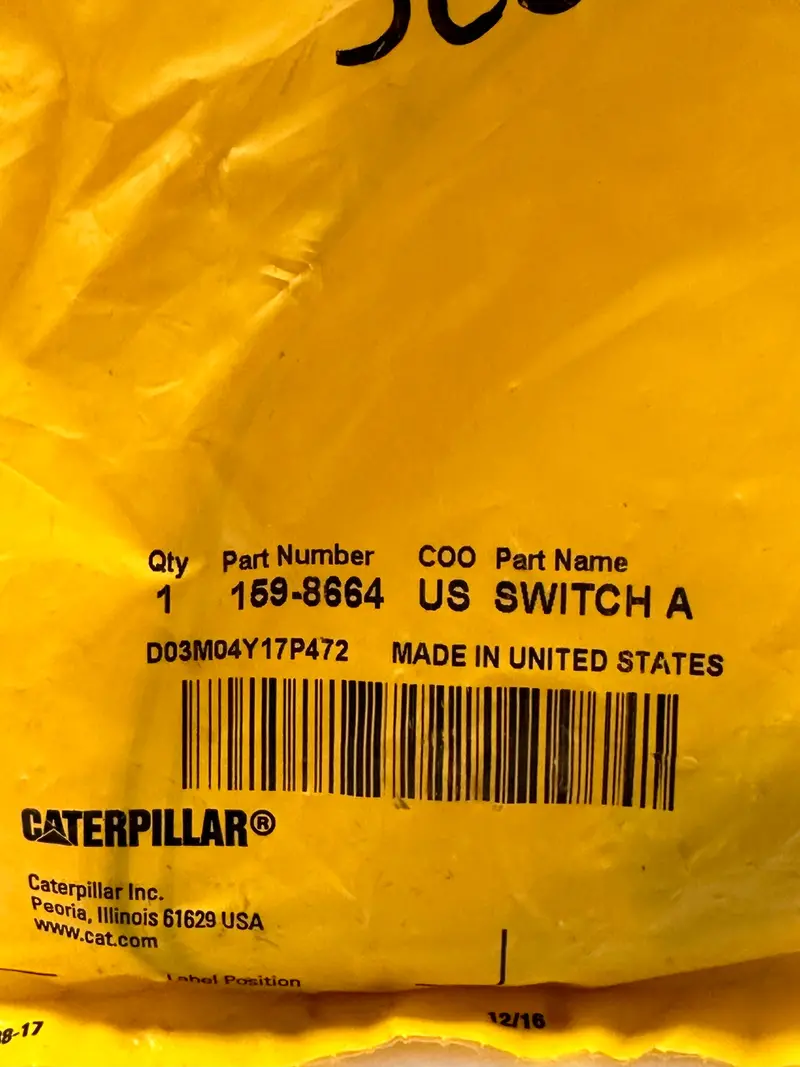 Caterpillar Cat 159-8664 Switch Assy, Transmission, Push Button 2