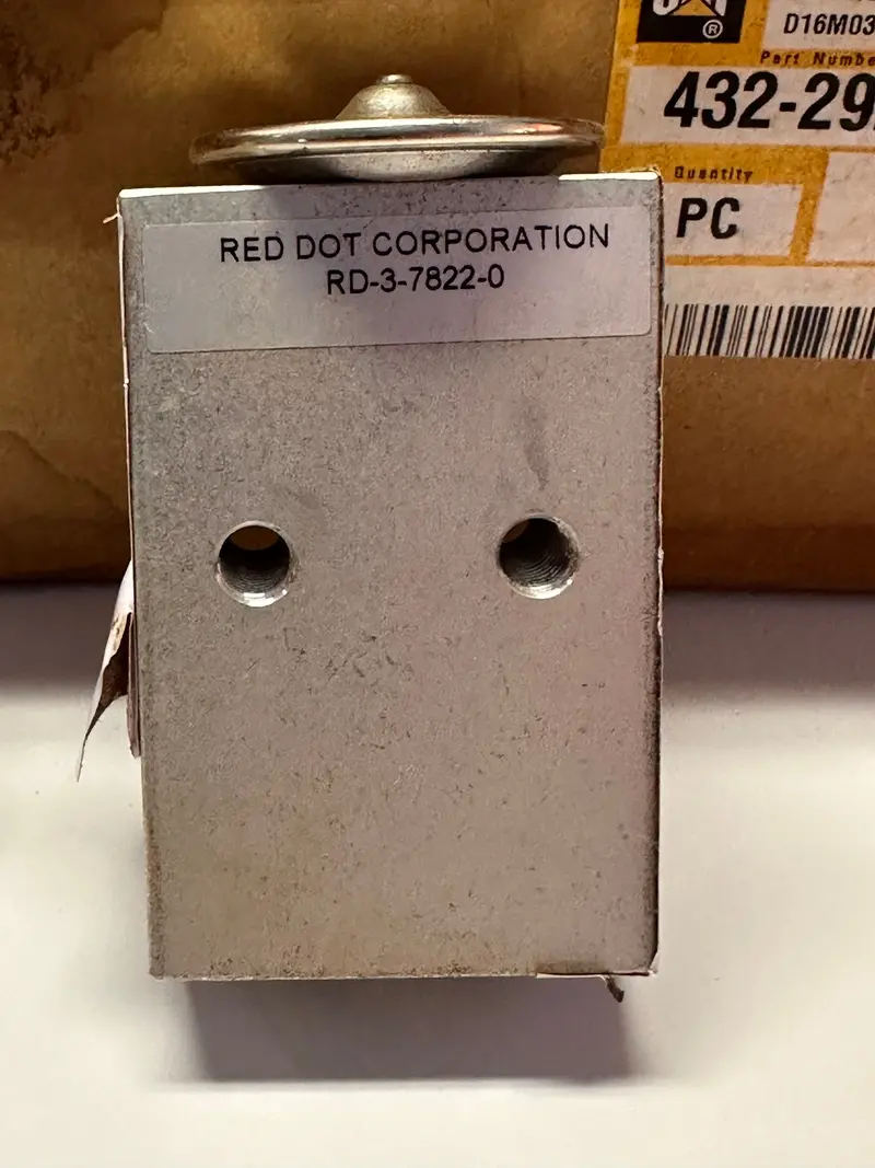 Caterpillar Cat 432-2923 Valve, A/C Expansion Rd-3-7822-0 1