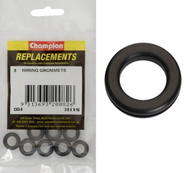 Champion C63-6 Electrical Wiring Grommets - 40Pce 1