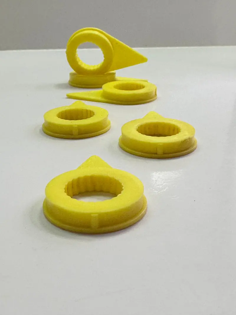 Checkpoint Size 19 Wheel Nut Indicator ( Yellow ) - Bag Of 6 1