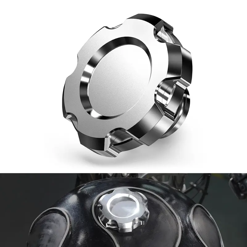 Chrome Fuel Tank Cap For Harley Sportster 1200 883 48 Xl Dyna Super Glide Street Bob 1
