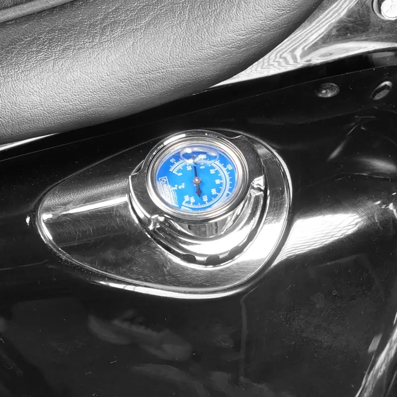 Chrome Oil Dipstick W/Thermometer For Harley Sportster 1200 883 72 48 Xl Roadster 2