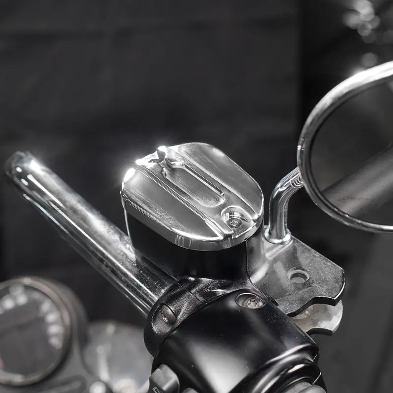 Chromed Front Brake Master Cylinder Cover For Harley Sportster 1200 Iron 883 2