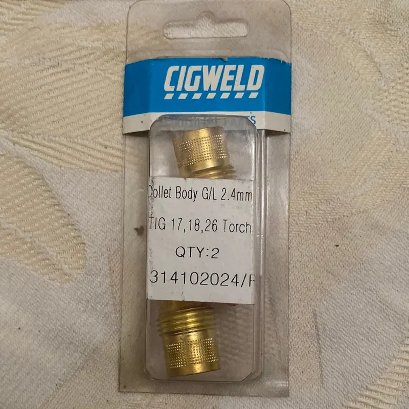 Cigweld 314102024/R Tig Collet Body With Gas Lens 2.4Mm 1