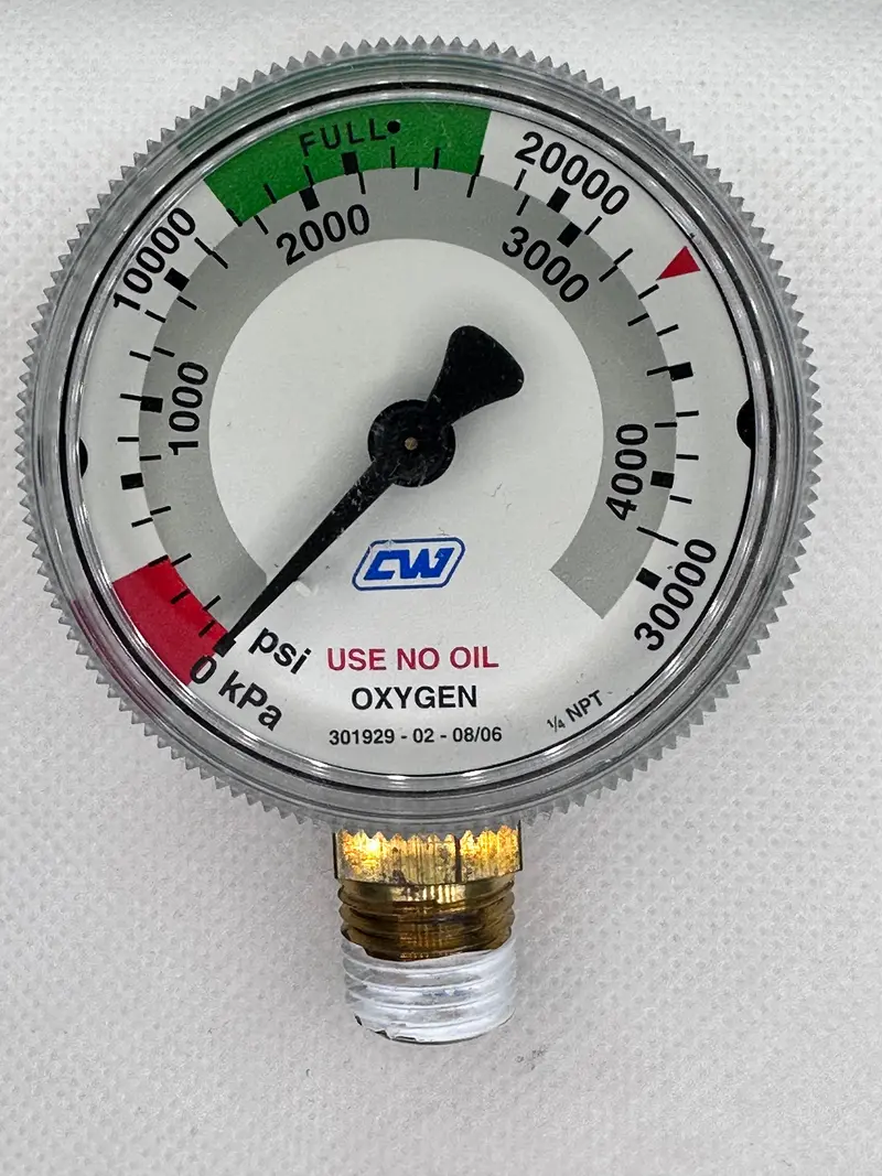 Cigweld Comet™ 301626 Oxygen Gauge Hp 30,000 Kpa 1