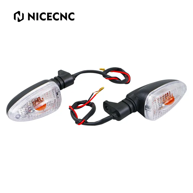 Clear Turn Signals Indicator Lights W/ Bulb For Bmw R1200gs K1300r F800gs F650gs 1