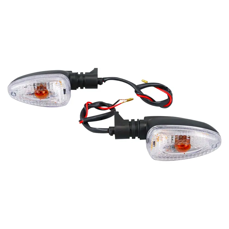 Clear Turn Signals Indicator Lights W/ Bulb For Bmw R1200gs K1300r F800gs F650gs 2