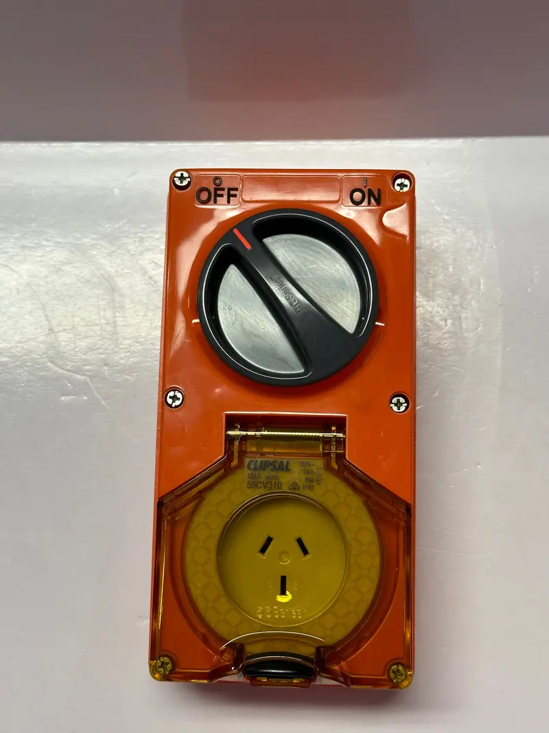 Clipsal 56Cv310-Ro 250V Switched Socket Outlet 10A, Orange 1