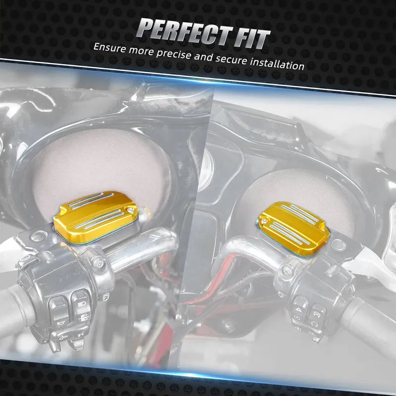 Clutch Brake Master Cylinder Reservoir Cover For Harley Road King Electra Street Glide 3