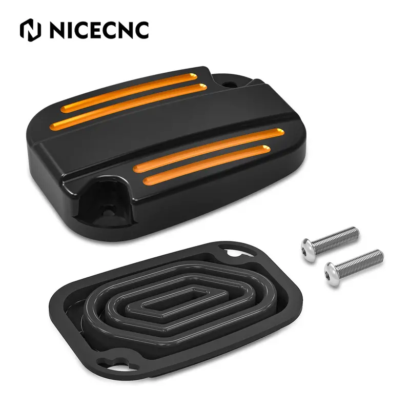 Clutch Brake Master Cylinder Reservoir Cover For Harley Road King Electra Street Glide 3