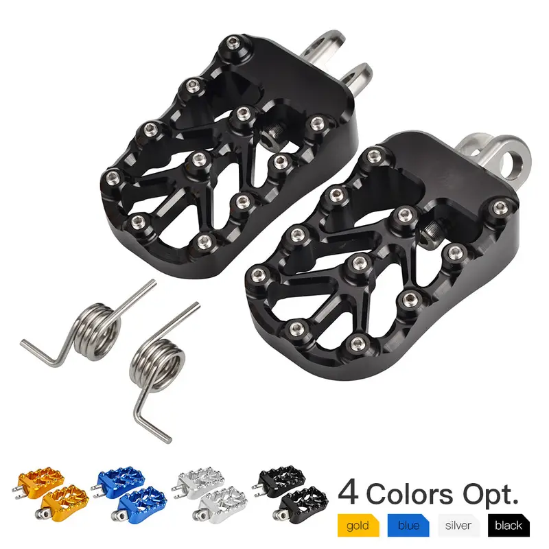 Cnc Billet Wide Foot Pegs Footrests Pedals For Suzuki Drz400 E S Sm 2000-2022 1