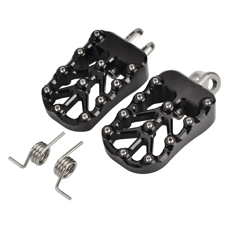 Cnc Billet Wide Foot Pegs Footrests Pedals For Suzuki Drz400 E S Sm 2000-2022 1