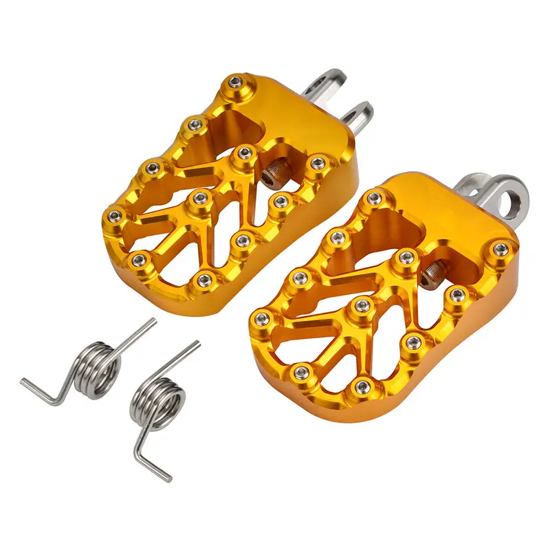 Cnc Billet Wide Foot Pegs Footrests Pedals For Suzuki Drz400 E S Sm 2000-2022 2