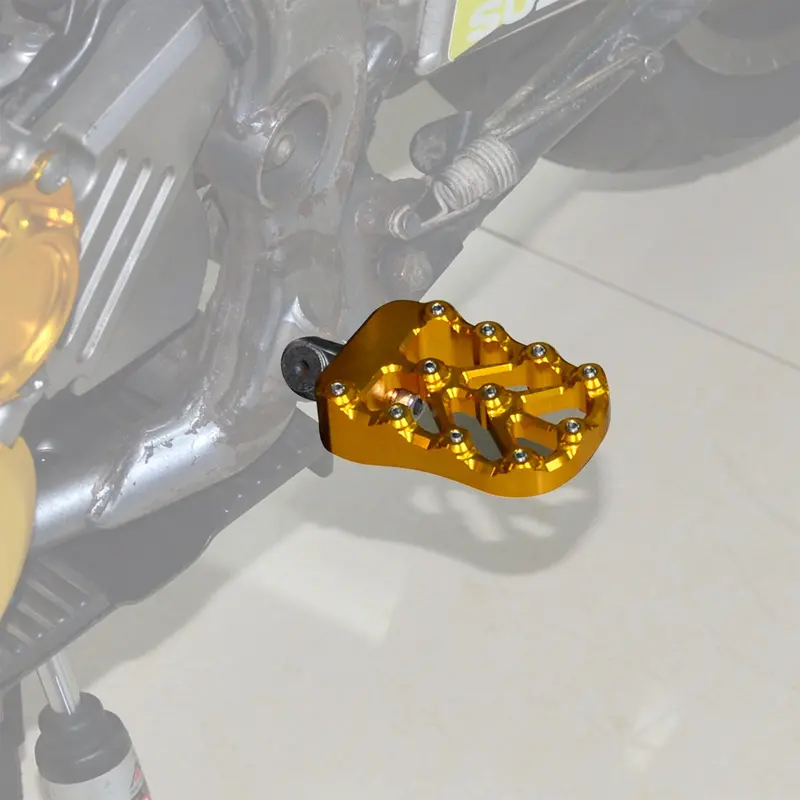 Cnc Billet Wide Foot Pegs Footrests Pedals For Suzuki Drz400 E S Sm 2000-2022 3