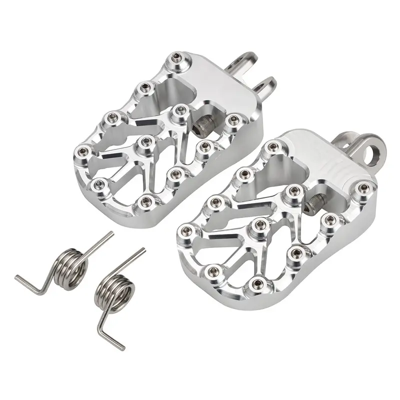 Cnc Billet Wide Foot Pegs Footrests Pedals For Suzuki Drz400 E S Sm 2000-2022 3