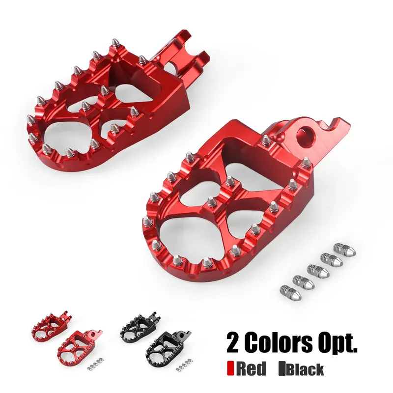 Cnc Footpegs Bud Motorcycle Foot Pegs For Honda Crf250r Crf450r Crf1000l 1