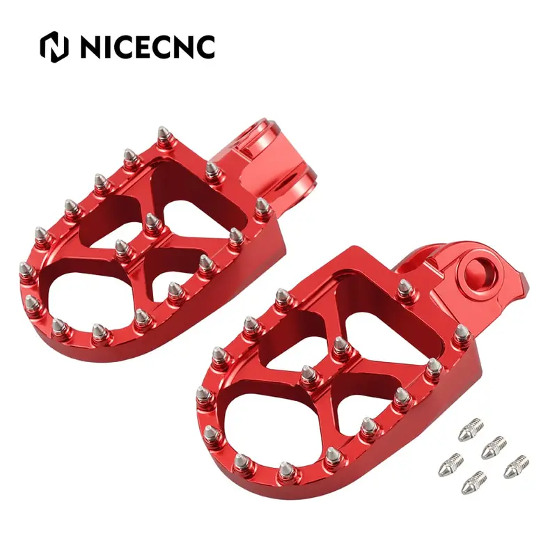 Cnc Wide Forged Foot Pegs For Ktm Beta Husqvarna 4