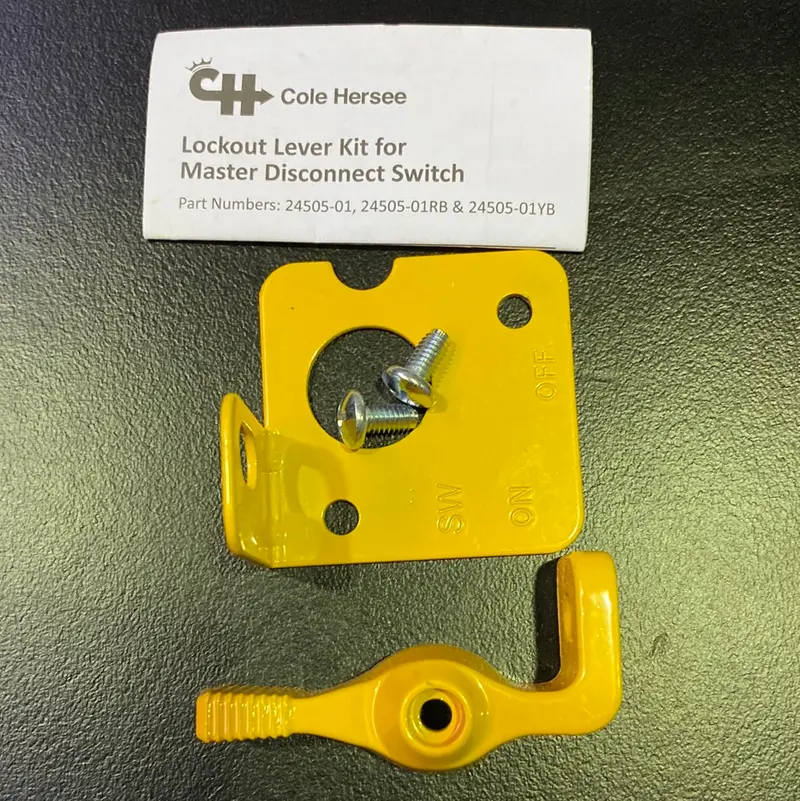 Cole Hersee 24505-01 Lockout Lever Kit Yellow 1