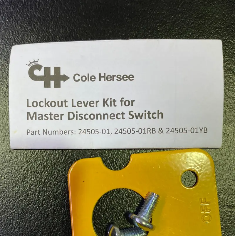 Cole Hersee 24505-01 Lockout Lever Kit Yellow 2