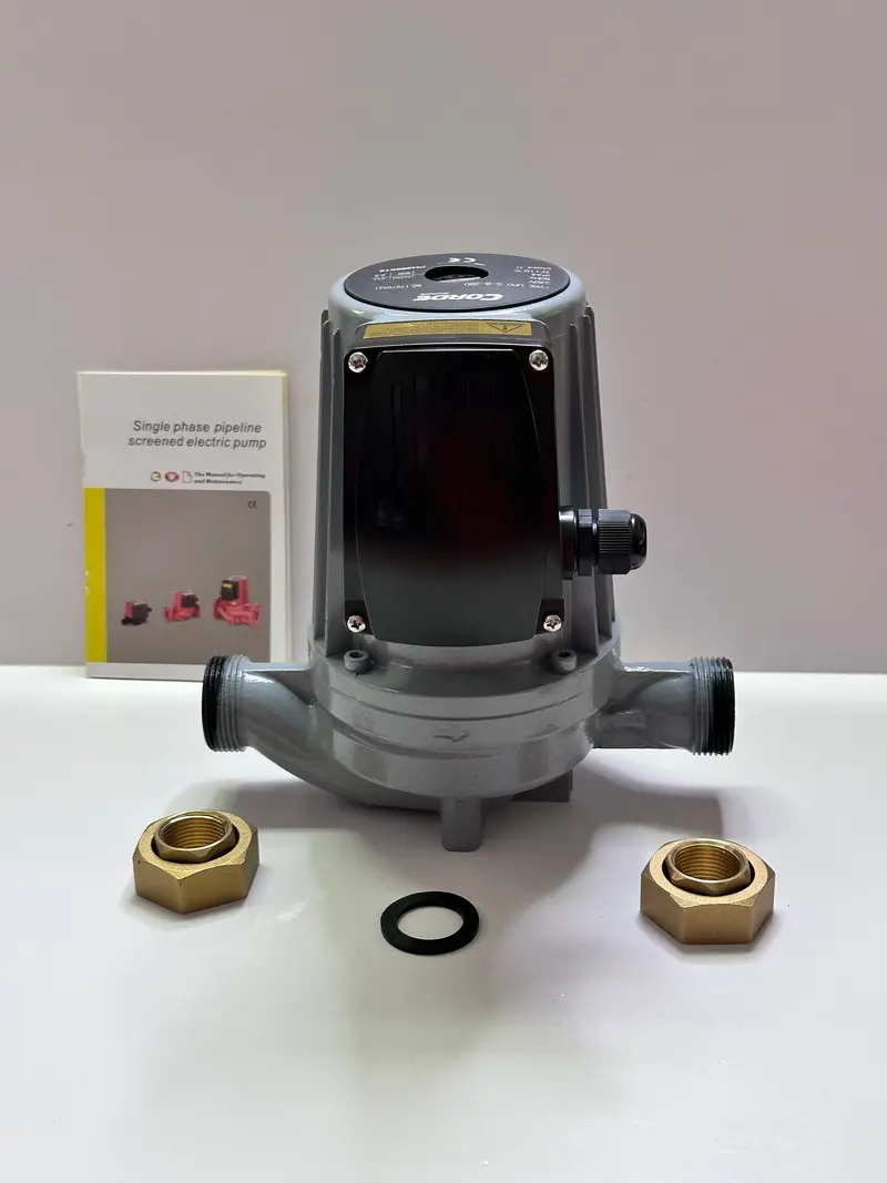 Corde Upd Series 240V Single Phase Screened Electric Hot Water Circulation Pump C/W Unions Upd32-12 1