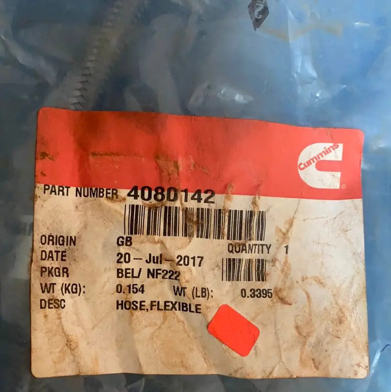 Cummins 4080142 Flexible Hose (3411128) 1