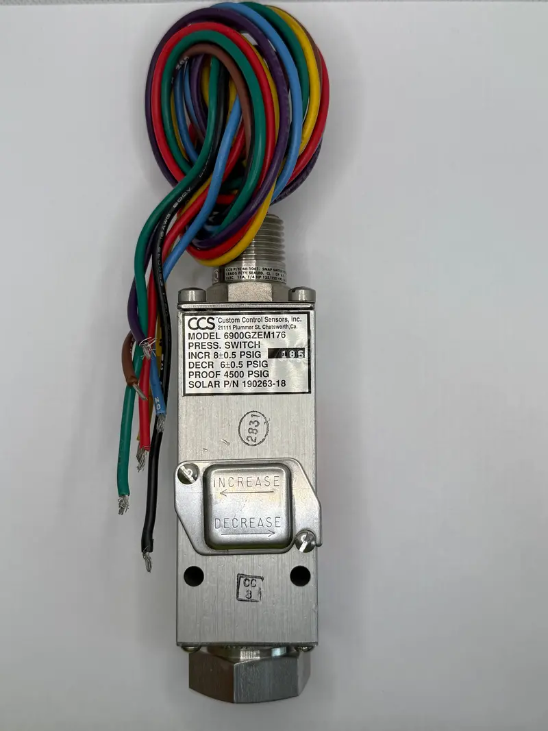 Custom Control Sensors Inc. 6900Gzem176 Pressure Switch 1