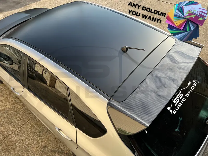 Custom Vinyl Wrap Wrapped Roof Top Panel For Subaru Any Colour 3M Avery Hexis 1