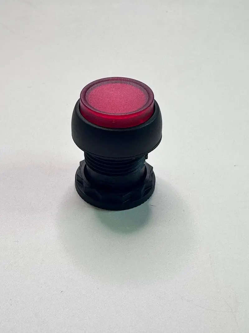 D7p-Le4 Illuminated Push Button For Sprecher + Schuh, 22.5Mm, Red 1