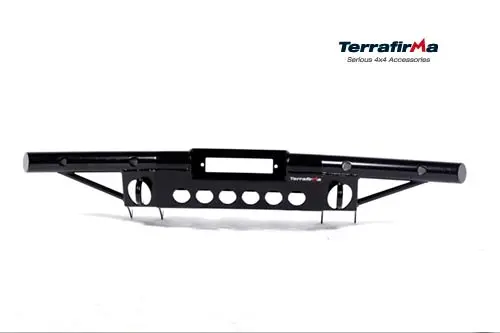 Defender 90 110 & 130 Tubular Winch Bumper Without A Bar - With Ac - Tf003ac 1