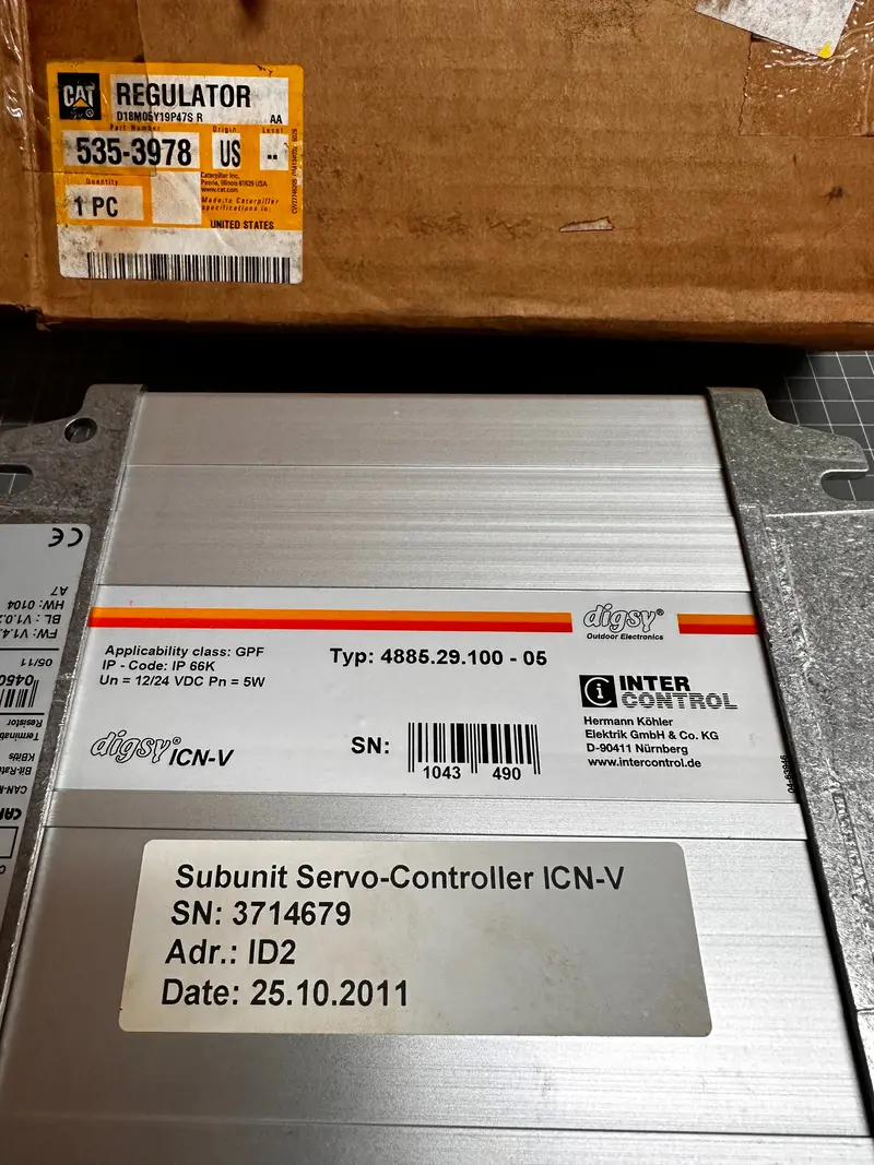Digsy Inter Control 4885.29.100-05 / Cat 353-3978 1