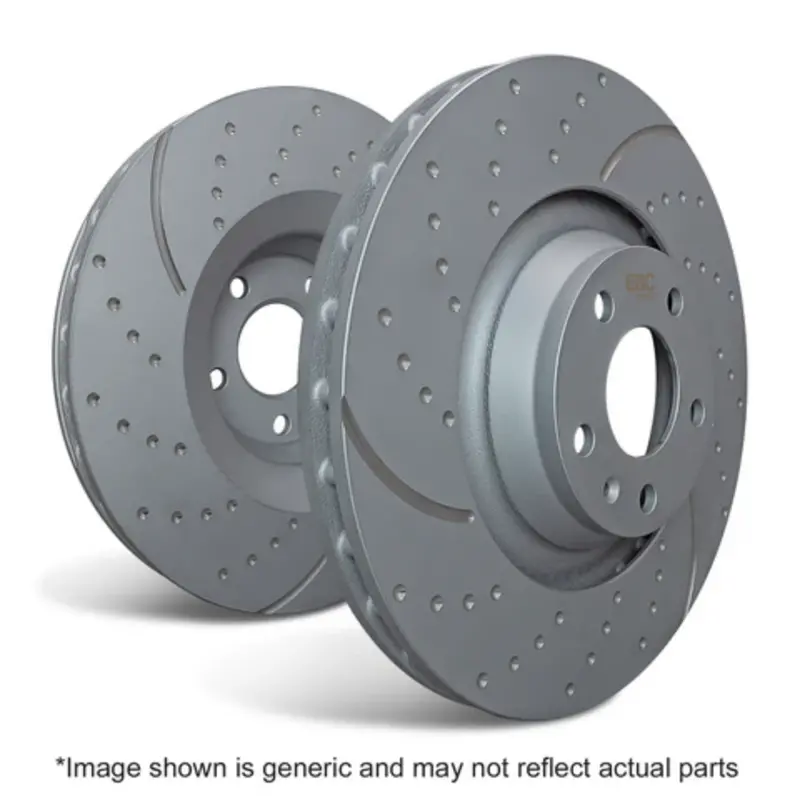 Dimpled And Slotted Front Brake Discs <Br> Suzuki Swift Sport Zc32s <Br> 2011-2017 1