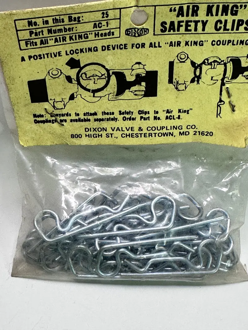 Dixon Ac1 Air King Safety Clips (Bag Of 25) 1