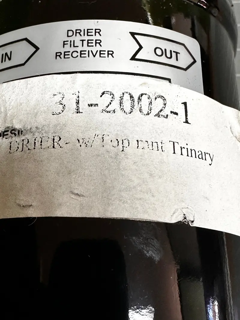 Drier With Top Rant Trinary Switch 31-2002 1