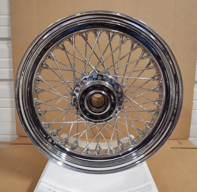 Early Big Dog 16" X 3.5" Chrome American Wire Wheel Fits Harley Softail, Tour 1