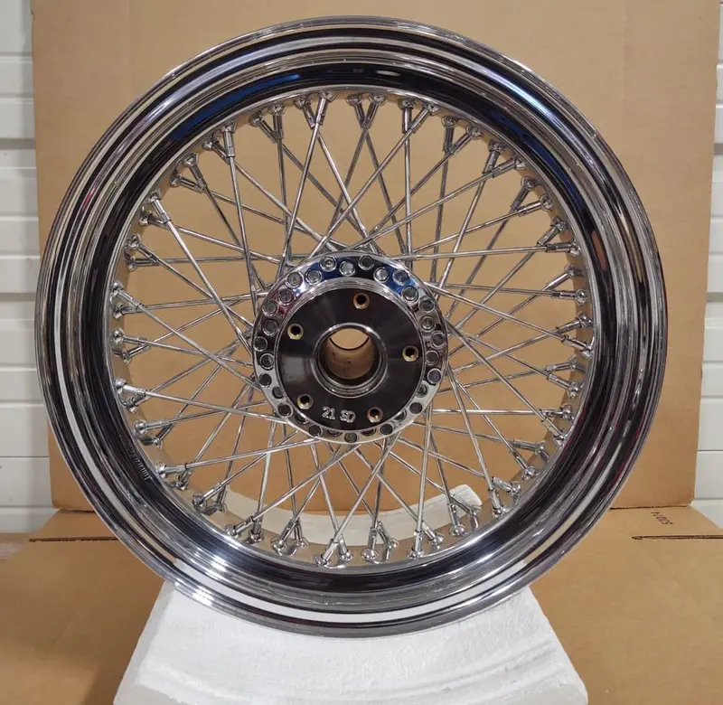 Early Big Dog 16" X 3.5" Chrome American Wire Wheel Fits Harley Softail, Tour 2