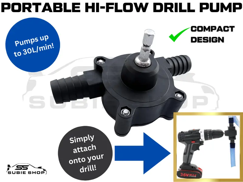 Easy Use Drill Fluid Waste Water Transfer Fuel Petrol Liquid Coolant Motor Pump 1
