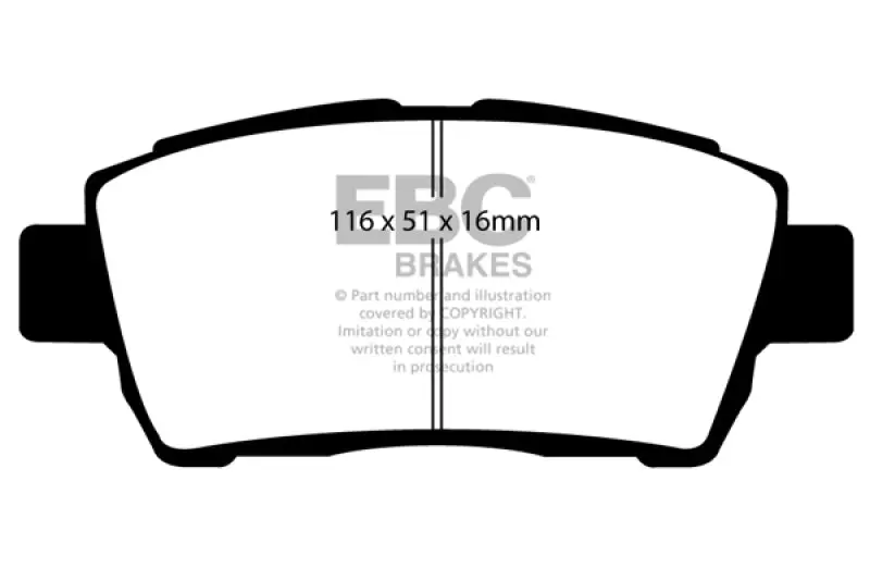 Ebc Yellowstuff Front Brake Pads 2000-2002 Toyota Mr2 Spyder 2