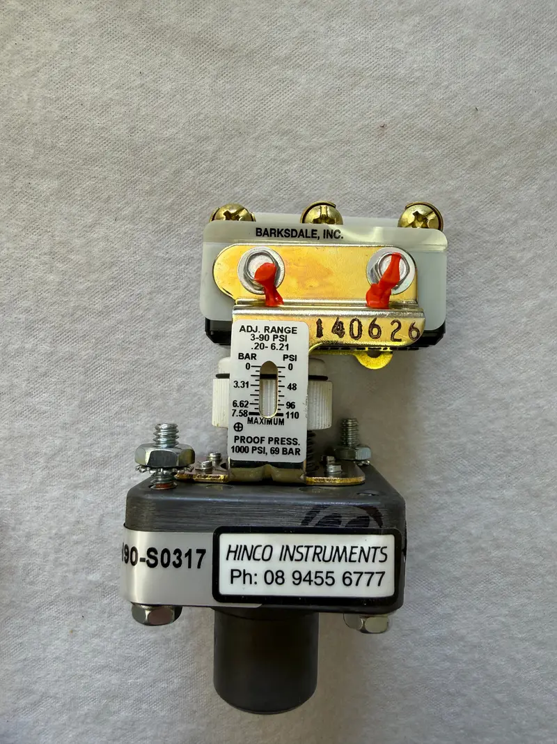 Econ-O-Trol E1s-Gh90-P4 Pressure Switch, Stripped Model 1