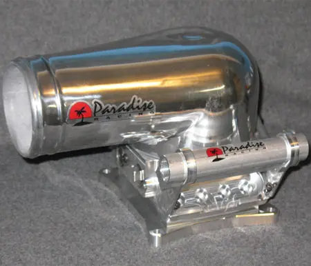 E&J 8 Inj Throttle Body & Blow Through Hat Combo 1