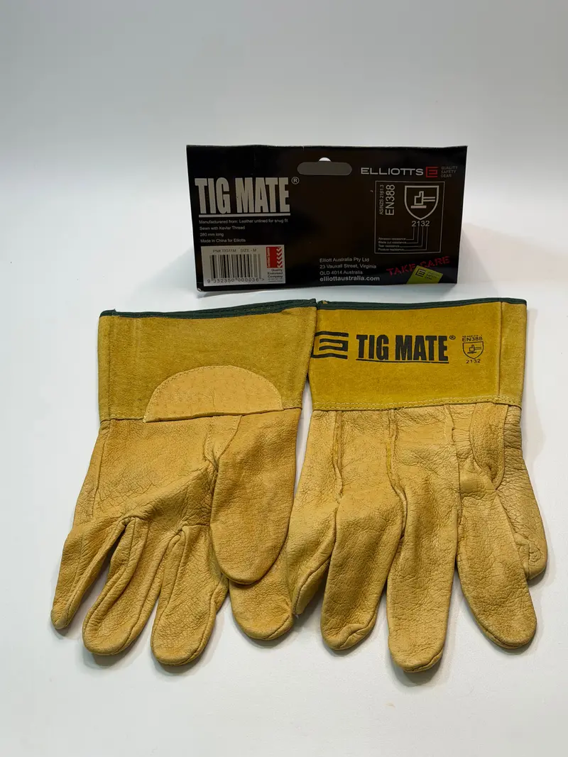 Elliotts Tig11m Tig Mate Leather Professional Welding Gloves, Size Medium 1