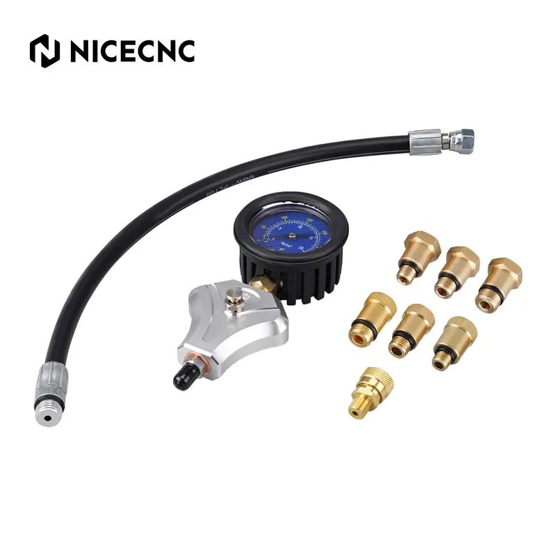 Engine Compression Tester With 10 12 14 Mm Adapters For Motorcycle Atv 1