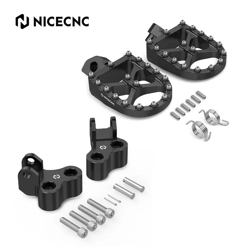 Enlarged Footpegs + Lowered Foot Peg Brackets For Suzuki Dr650 S / Se 1996-2024 1