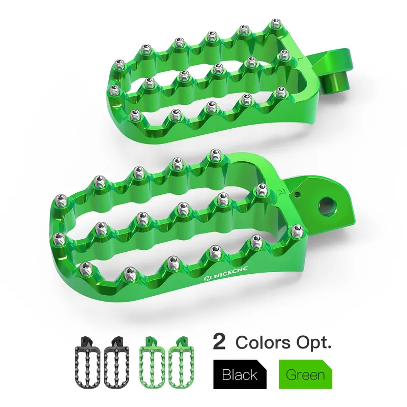 Enlargerd Wide Fat Footpegs Foot Pedals Rests For Kawasaki Klr650 1987-2024 1