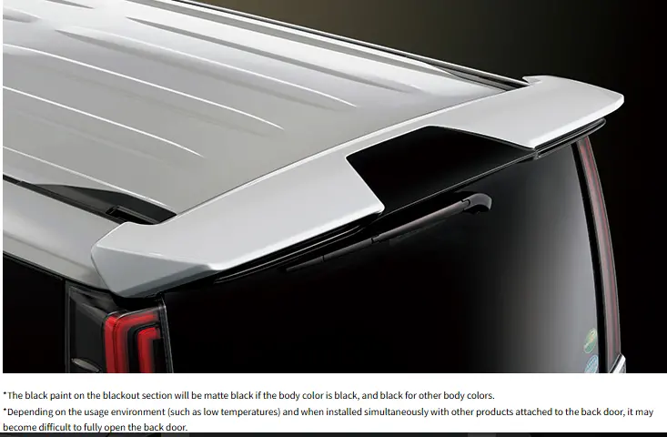Esquire(Zwr80,Zrr80) Modellista(Aero Kit) Rear Spoiler 1